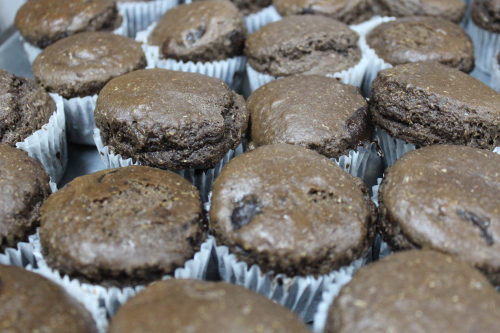 Dark chocolate mesquite muffins.  Along the Silk Road